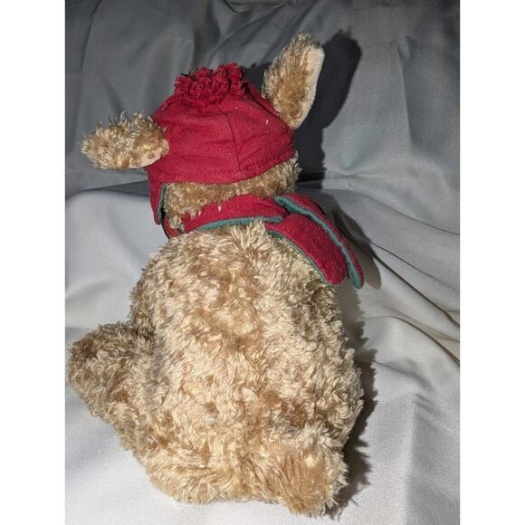 VTG 2002 Hallmark Buddy Hollyday Puppy Dog Christmas Winter Stuffed Plush - Picture 4 of 9